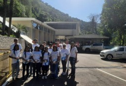 9º ano da Escola Osvaldo Cruz visita a Usina Hidrelétrica de Passo Fundo